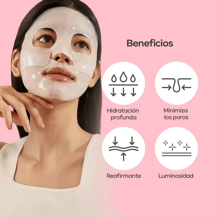 GLOW PROFESSIONAL™ Mascarilla de Bio-Colágeno 100% EFECTIVA